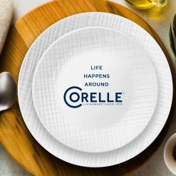 Alternative view of Linen Weave 18-piece Dinnerware Set, Service for 6