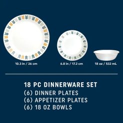 Alternative view of Anders 18-piece Dinnerware Set, Service for 6