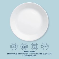 Alternative view of Winter Frost White 16-piece Mugless Dinnerware Set, Service for 4