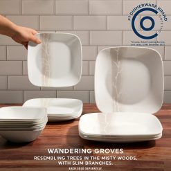 Alternative view of Square Wandering Grove 9 Salad Plate
