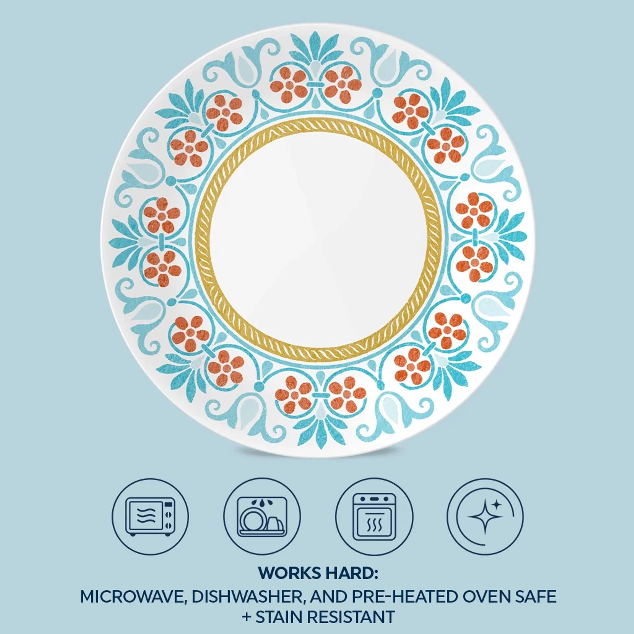 Global Collection Terracotta Dreams, 8.5” Salad Plates, 6-pack - Image 4