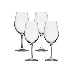Lucaris Tokyo Temptation Cabernet Glasses (4-Pieces), 16-ounce, Dishwasher Safe, Lead-free Crystalline