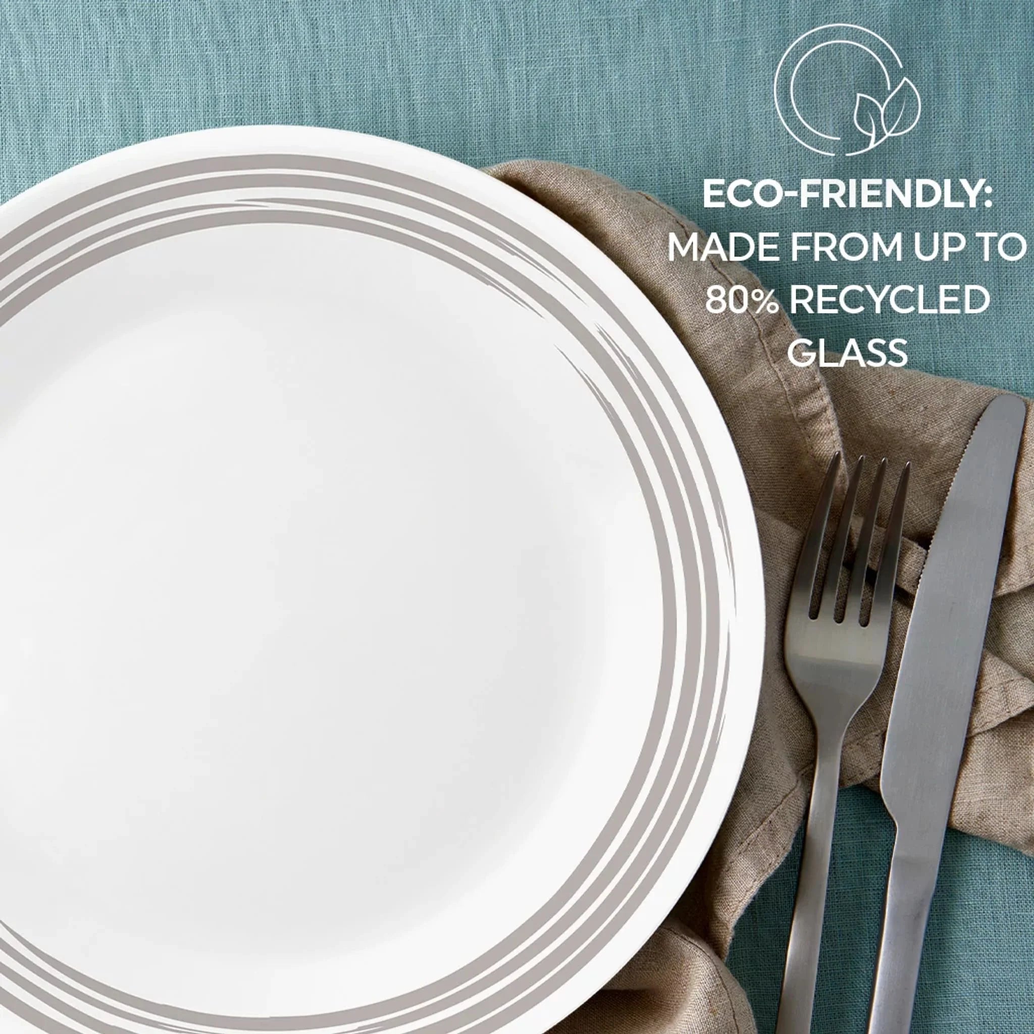 Brushed Silver 10.25 Dinner Plate - Image 4