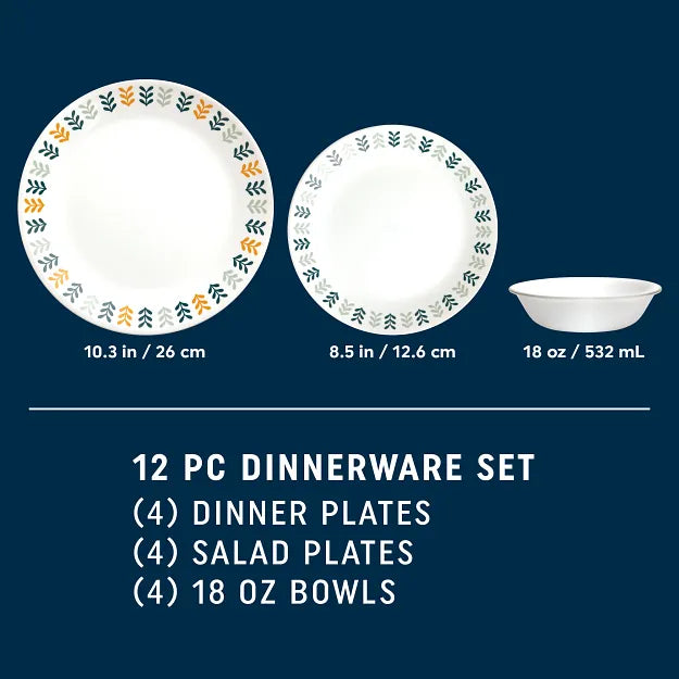 Anders 12-piece Dinnerware Set, Service for 4 - Image 2