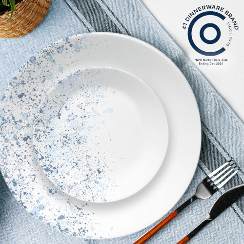 Indigo Speckle 18-piece Dinnerware Set, Service for 6 - Image 3