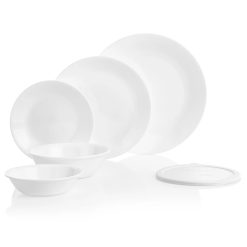 Alternative view of Winter Frost White 66-piece Dinnerware Set, Service for 12