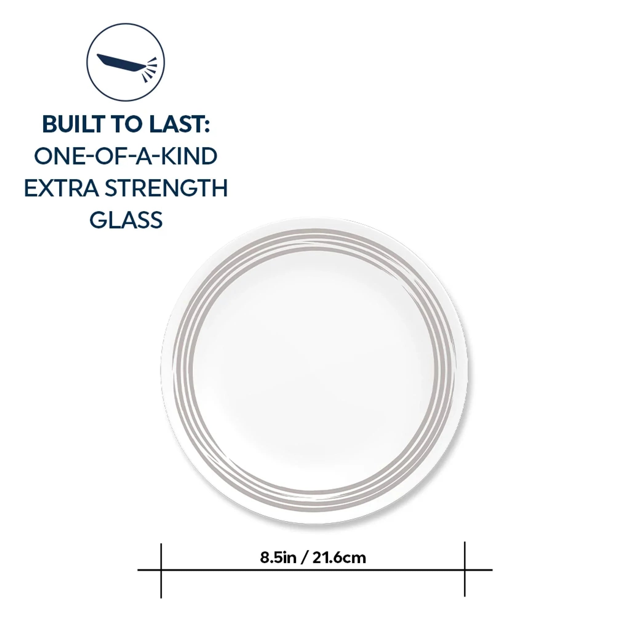 Brushed Silver 8.5 Salad Plate - Image 4