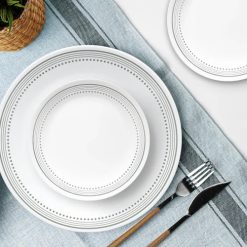 Alternative view of Mystic Gray 12-piece Dinnerware Set, Service for 4