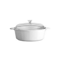 Just White 3.25L Casserole with Lid