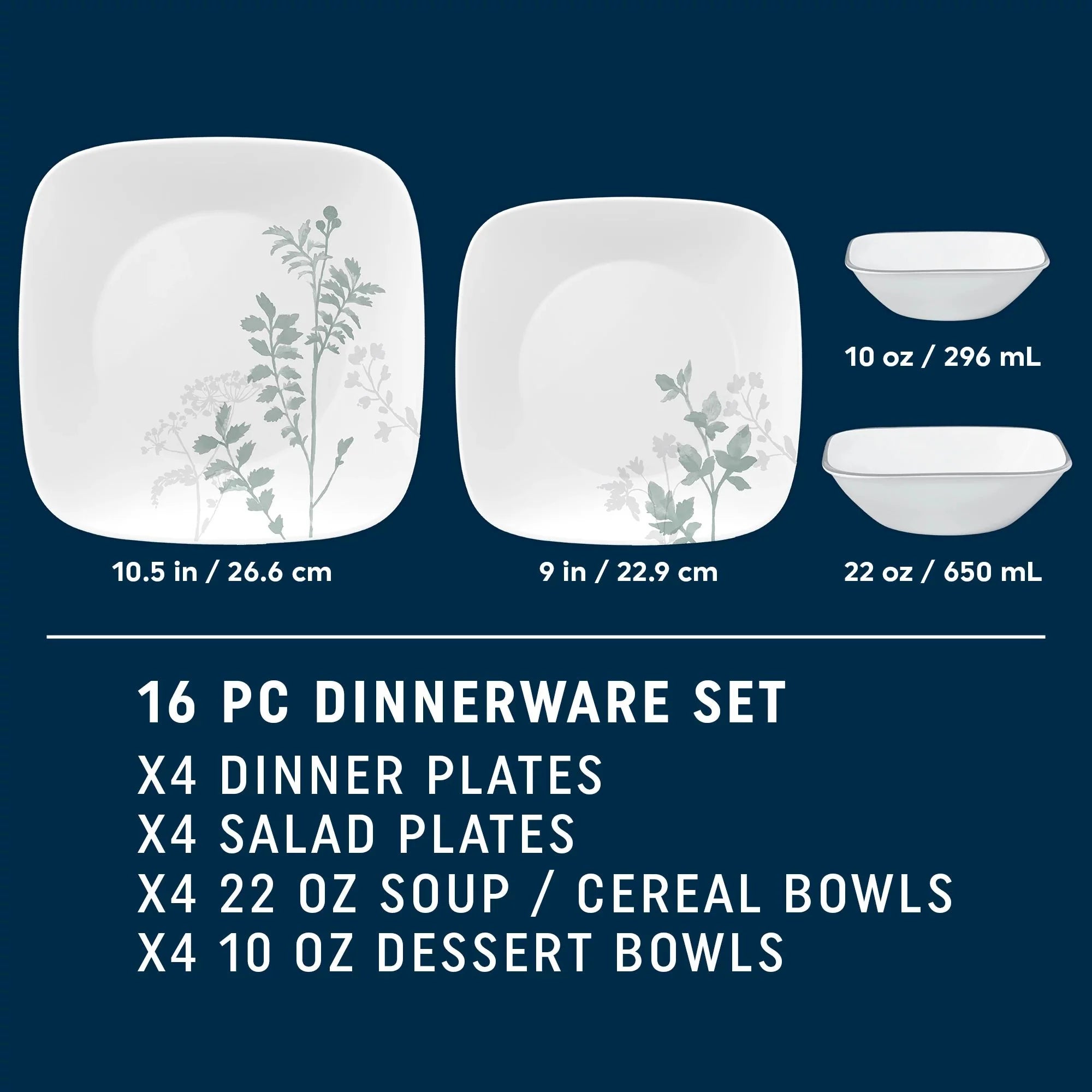 Amalie 16-piece Dinnerware Set, Service for 4 - Image 2