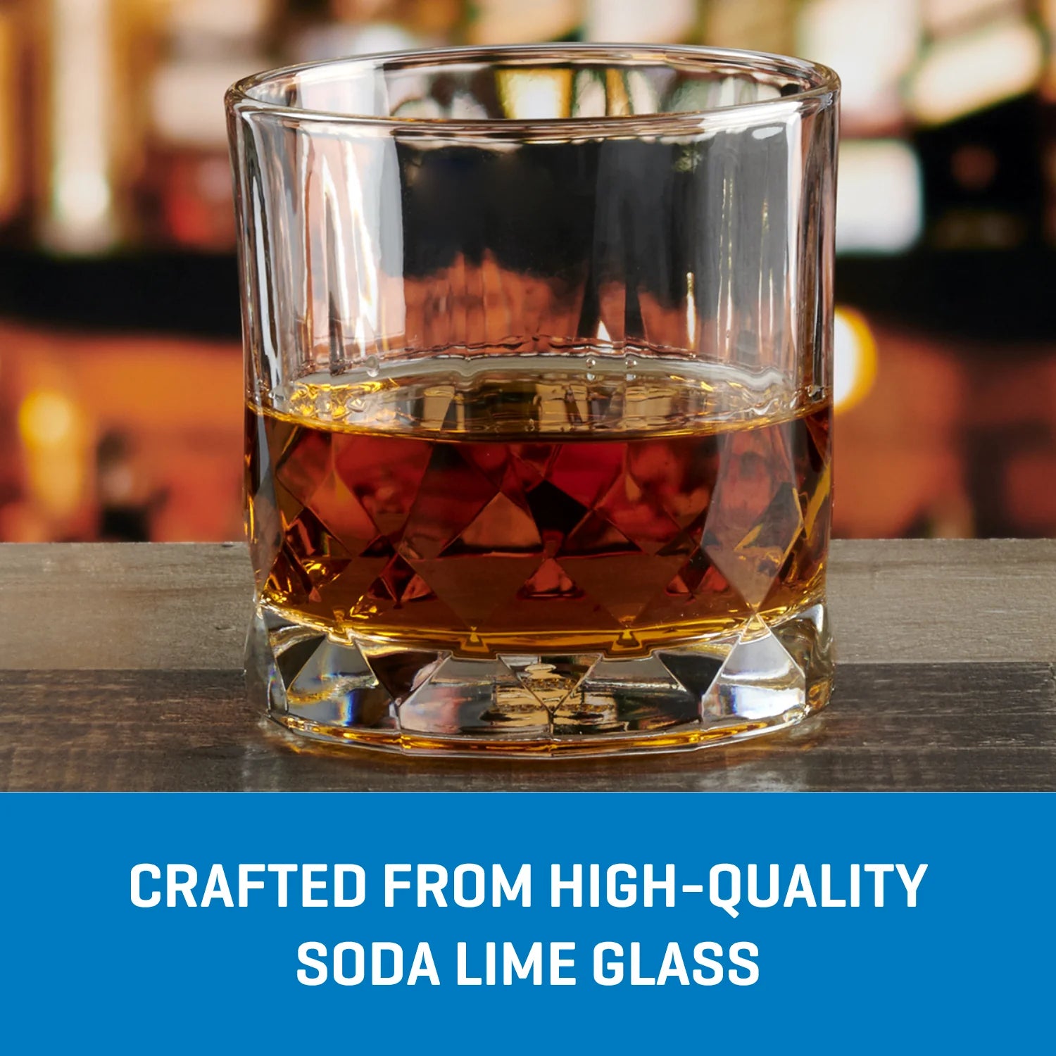 Ocean Glass Cienna Rocks Glasses (4-Pieces), 12-ounce, dishwasher Safe - Image 3