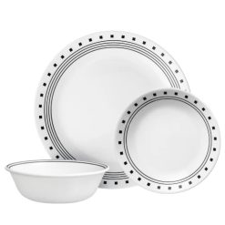 City Block 18-piece Mugless Dinnerware Set, Service for 6