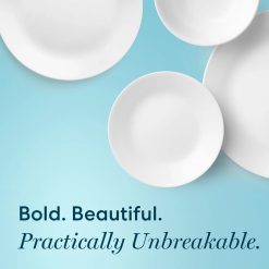 Alternative view of Winter Frost White 12-piece Dinnerware Set, Service for 4