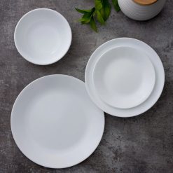 Alternative view of Winter Frost White 10.25 Dinner Plates, 8-pack