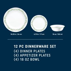 Alternative view of Bryndle 12-Piece Glass Dinnerware Set, Service for 4