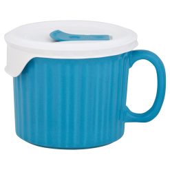 Alternative view of 20-ounce Light Blue Meal Mug™ with Vented Lid