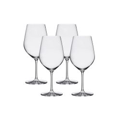 Lucaris Tokyo Temptation Bordeaux Glasses (4-Pieces), 21-ounce, Dishwasher Safe, Lead-free Crystalline