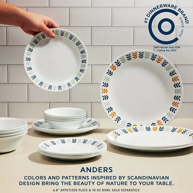 Anders 12-piece Dinnerware Set, Service for 4 - Image 3