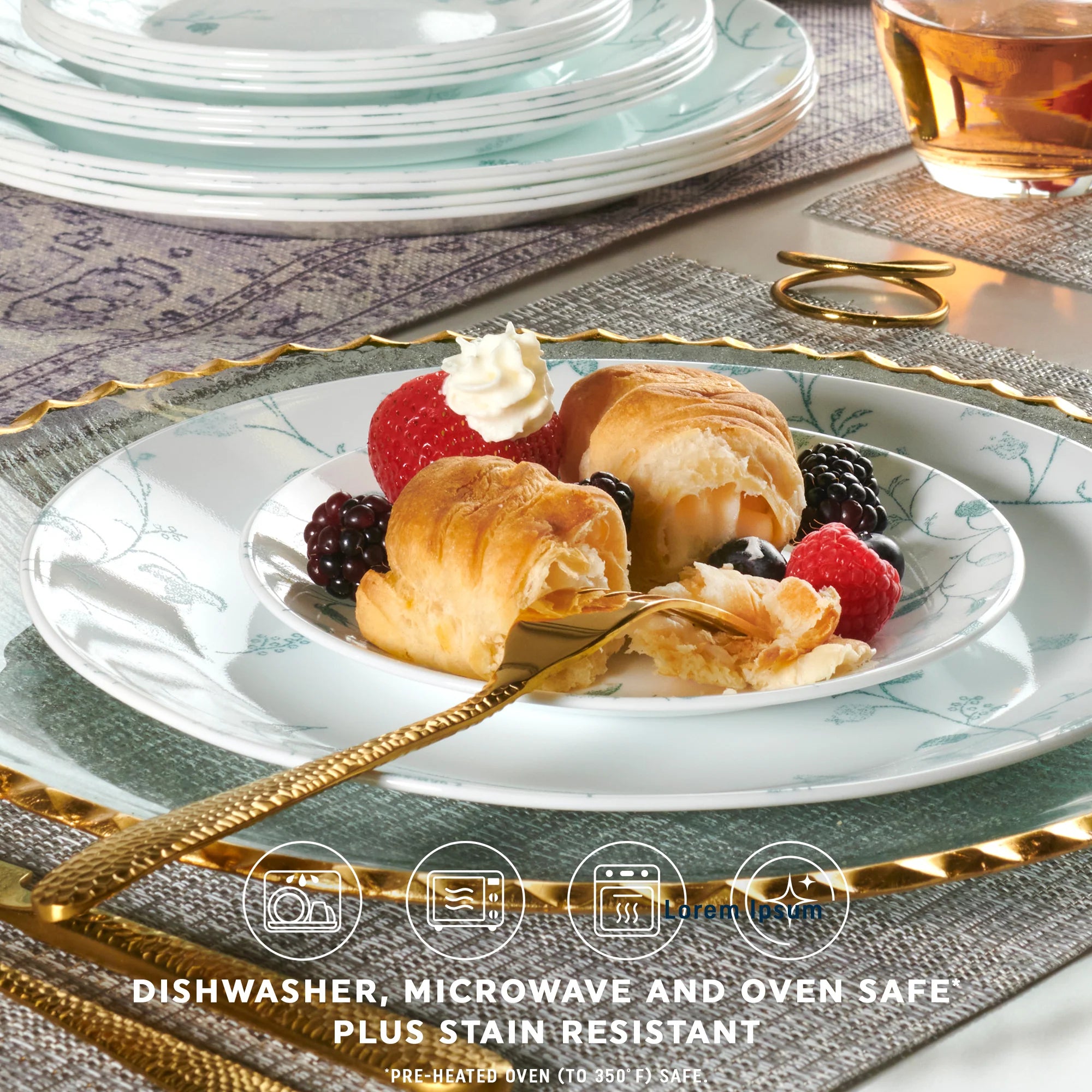 Chambord 18-piece Dinnerware Set, Service for 6 - Image 4