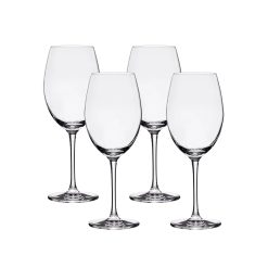 Lucaris Bangkok Bliss Cabernet Glasses (4-Pieces), 16-ounce, Dishwasher Safe, Lead-free Crystalline