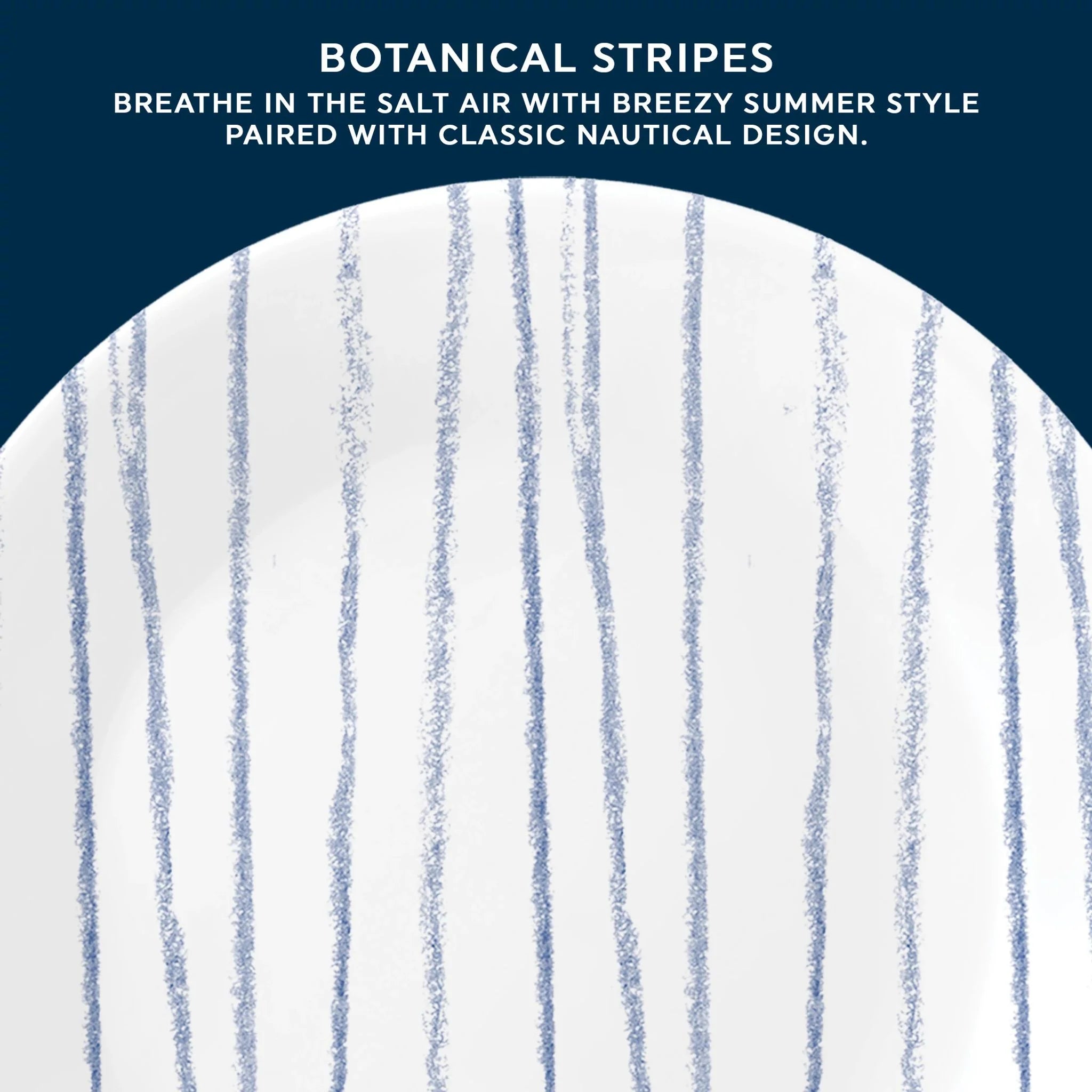 Botanical Stripes 6.75 Appetizer Plate - Image 2