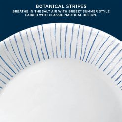 Alternative view of Botanical Stripes 10.25 Dinner Plate